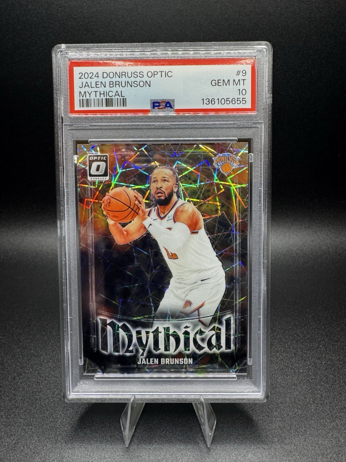 2024 PANINI DONRUSS OPTIC MYTHICAL #9 JALEN BRUNSON PSA 10
