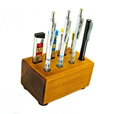 Pentel Graphgear 1000 Mechanical Pencils Custom Wood Display Stand 0.5 0.7 0.9mm