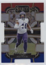 2023 Panini Select Concourse Red & Blue Prizm Die-Cut Ivan Pace Jr #64 14dq