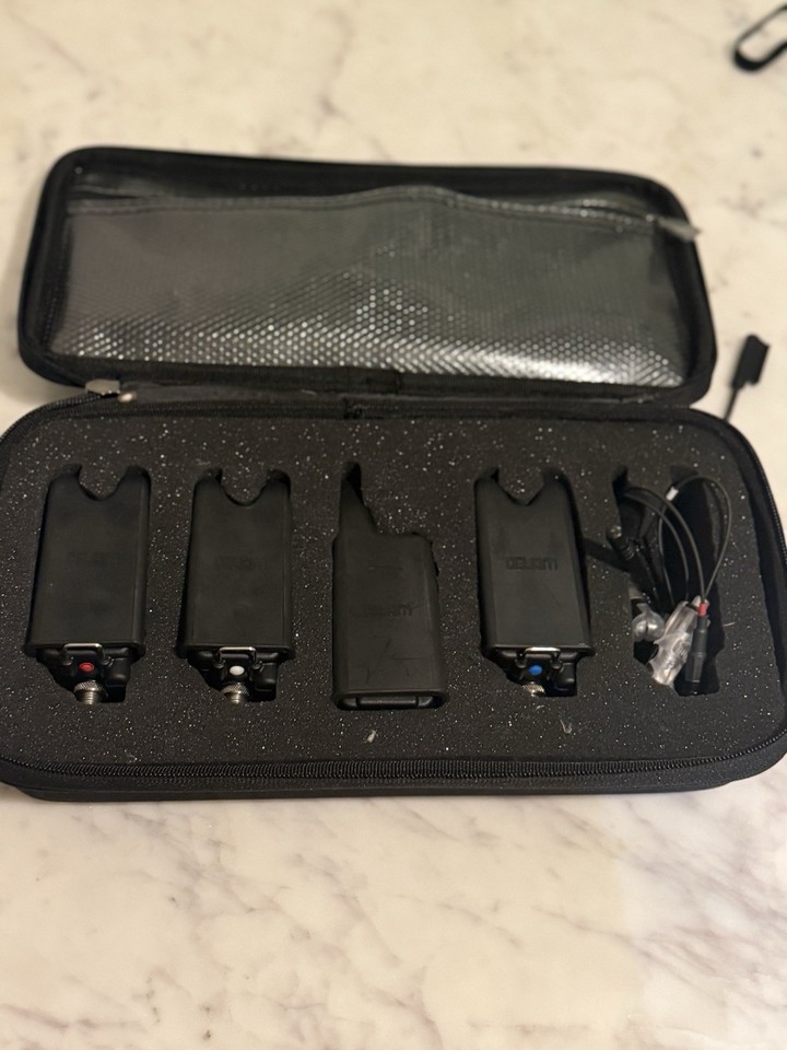 Delkim TXi-D Karpfen Alarm  Wei Mit Abdeckung & Snag Ear Back   Angelzubehr Delkim Txi D