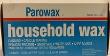 Parowax Household Wax Paraffin - Canning, Candle, Snow Skis, Surf Board 1lb NEW