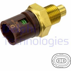 COOLANT TEMPERATURE SENSOR GAUGE DELPHI TS10490 A FOR RENAULT TRUCKS MASCOTT - Picture 2 of 7