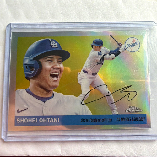 2025 Topps Chrome Platinum Anniversary Shohei Ohtani LAD #17 SSP Image Variation