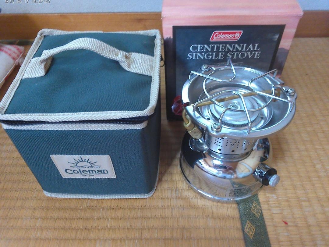 Coleman centennial commemorative 未使用品 Coleman 100th Anniversary CENTENNIAL Single Stove 2001 Collector's
