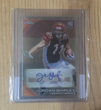 Topps 2010 Chrome Jordan Shipley Rookie Autographed Card C208 Cincinnati Bengals. rookie card picture