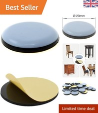 Pack of 4 Self-Adhesive 20mm PTFE Round Furniture Glides for Effortless Mobility