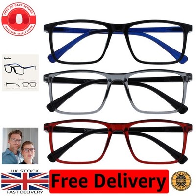 INK 3er Pack große rechteckige Lesebrille - Unisex, +2,50, kratzfest