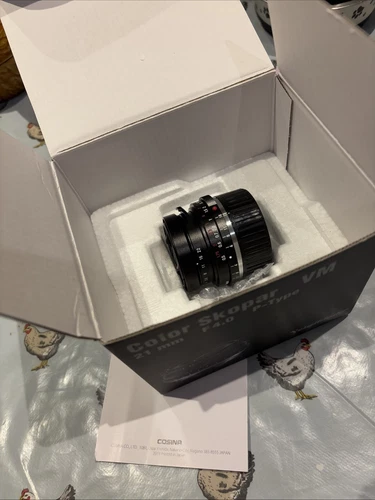 Voigtlander Color Skopar 21mm F4 lens + Genuine Leica 21mm viewfinder