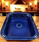 Retired FIESTA Ware 14.5x11” Rectangular Baking Dish Pan Vibrant Cobalt Blue USA