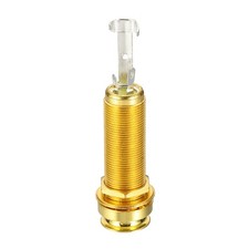 (6.35mm)1/4" Guitar Jack Stereo Barrel Endpin Jack Sockets, Gold