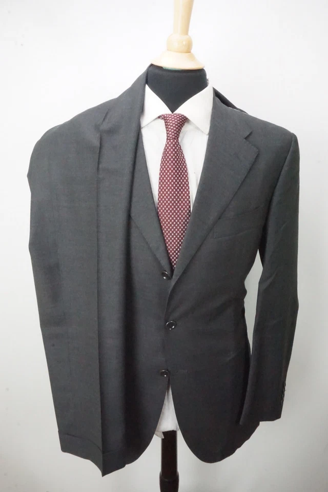 Sartorio Napoli Gris Medio S120s Lana 2 Piezas Traje Chaqueta Pantalones 42R TOTALMENTE NUEVO Foto 4 de 4