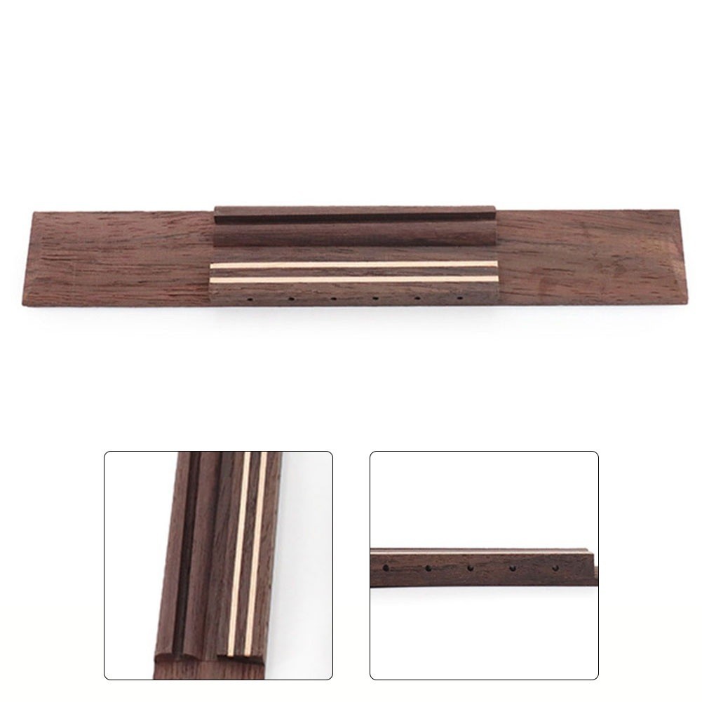 Pont de remplacement pour 6 cordes classique pour guitares acoustiques matériau