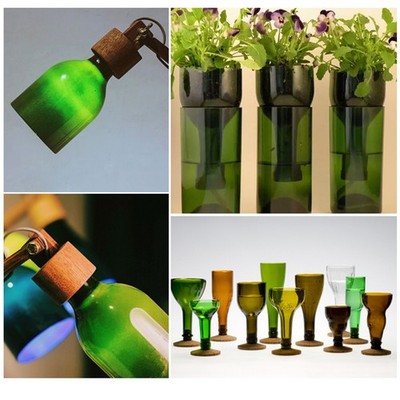 Glass Bottle Cutter Acrylic DIY Bottle Cutting Tool With Sandpaper For Wine 8O2Y