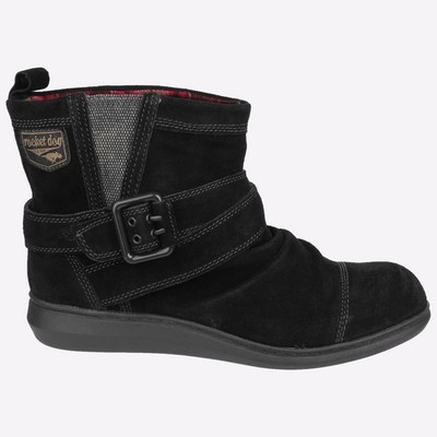 Rocket Dog Neuwertig Hineinschlüpfen Wildleder Damen Mode Stiefel Schwarz