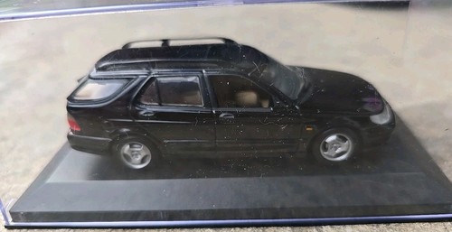 Paul's Auto Art Minichamps Saab 95 9-5 Sports Combi Wagon Black 1/43 - NEW - Picture 3 of 8