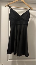 Blue Rain Black Mini Dress, Size Small  NWT