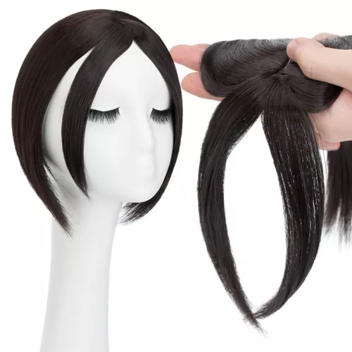 Topper Piece Clip In Natural Fake Hair Top Toupee Women Wigs Silk Hairpiece NEW - Picture 52 of 59