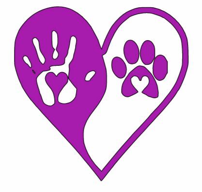 Heart Paw & Hand Print decal Several Colors FREE SHIPPING yin yang Dogs Pets - Picture 10 of 22