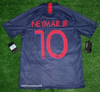 NIKE☆NEYMAR JR 10 PARIS サッカーウェア Sサイズ 🔥🇫🇷Nike PSG Neymar Jr #10 2019/2020 UCL Final Jersey Rare