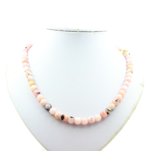 Collier Minimaliste Perle Sodalite 8mm - Chaine Acier Inoxydable - Bijou Neuf Avec étiquettes