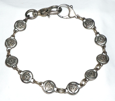 90s Italy Silver Colored Medusa Head Motif Wallet Chain by 90s Italy Silver Colored Medusa Head Motif Wallet Chain by