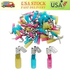 22-10AWG Heat Shrink Piggy Back Spade Terminals Insulated Wire Crimp Connectors