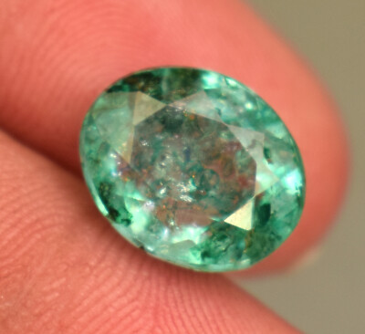 6.40 Ct Natural Emerald Zambian Oval Faceted Oval Cut Loose Certified Gemstone 