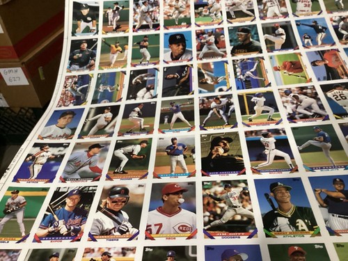 Topps 1993 Niecięty arkusz baseballowy (132) Karty Seria 2 Board #10 - Zdjęcie 2 z 8