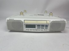 Sony Space Maker FM/AM CD Player Kitchen Clock Radio Under Cabinet ICF-CD513