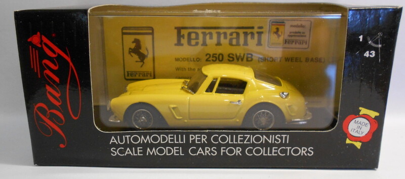 Bang 1/43 Scale Metal Model - 7077 FERRARI 250 SWB ;STRADALE
