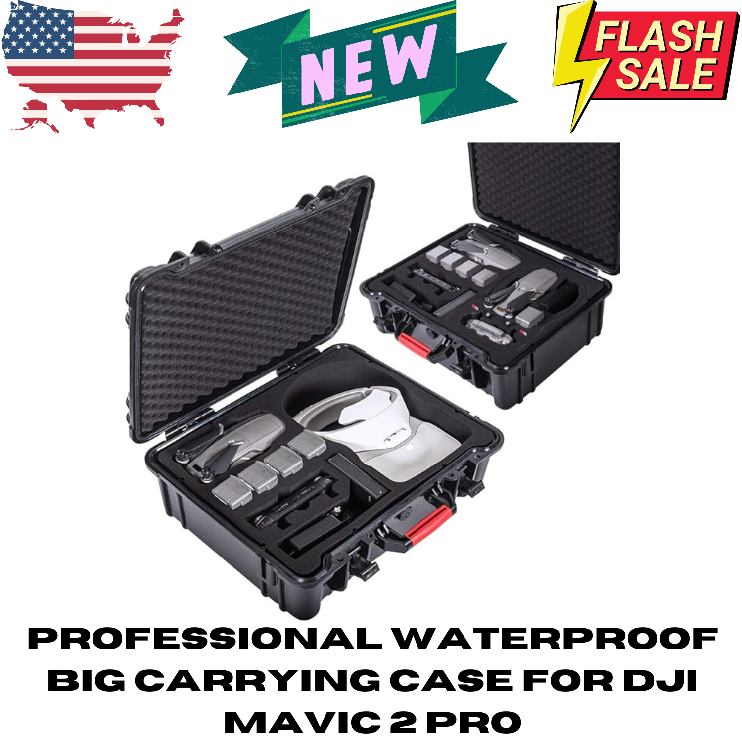 DJI Mavic 2 PRO Drone + Smart Controller  Waterproof Hard Protective Case