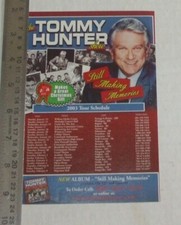 Tommy Hunter ONE (1) FULL PAGE magazine CELEBRITY CLIPPING photo article