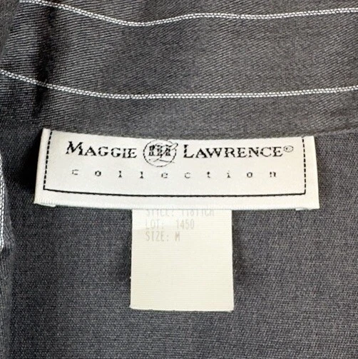 Maggie Lawrence Blazer 夹克女式 M 长袖 1 按钮衬垫肩全新带标签 — 第 4/4 张图片