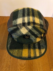 green plaid hat with ear flaps