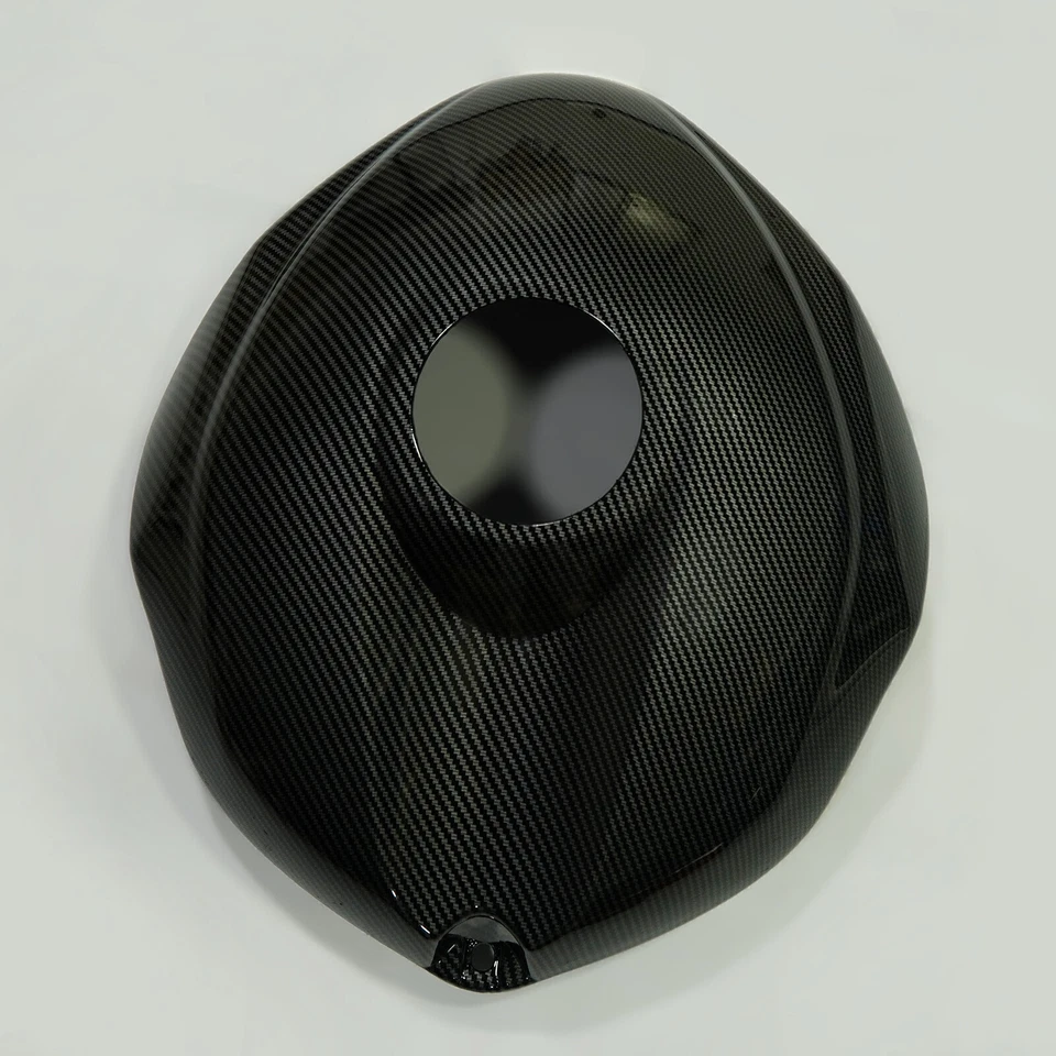 Black Fuel Gas Tank Cover Fairing Carbon Fiber Look For Yamaha YZF R6 2008-2016 Foto 4 de 4