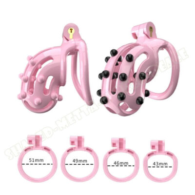 2024 Male Chastity Cage Chastity Device ABS Silicone Spikes Massage