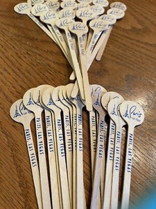 Vintage Paris Las Vegas Swizzle Sticks, 35 Count