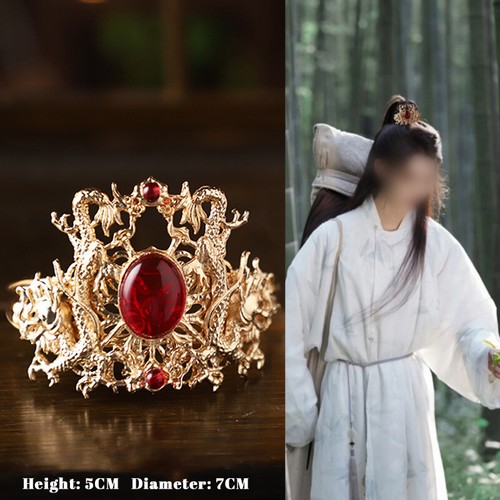 Men Hanfu Hair Stick Hairpin Hair Accessories Chinese Style Hair Fork Crown - Picture 36 of 37
