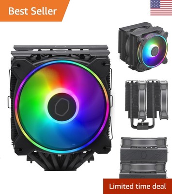 Hyper 622 Halo White Dual Tower CPU Air Cooler, 120 Halo² PWM Fan, Dual Loop ...
