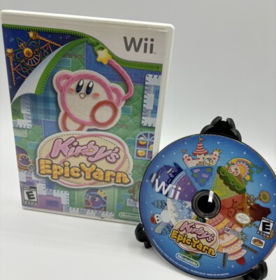 Kirby's Epic Yarn (Nintendo Wii, 2010) Authentic, Tested Manual Absent Cover_