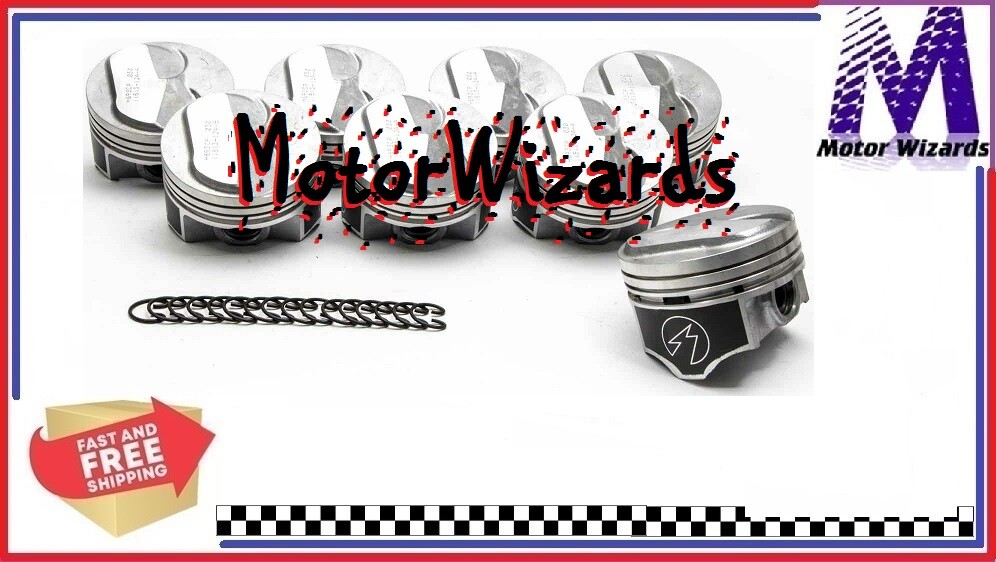 Chevy 454 7.4 SPEED PRO Hyper H693CP 22cc Dome Coated Skirt Pistons 8PACK STD eBay