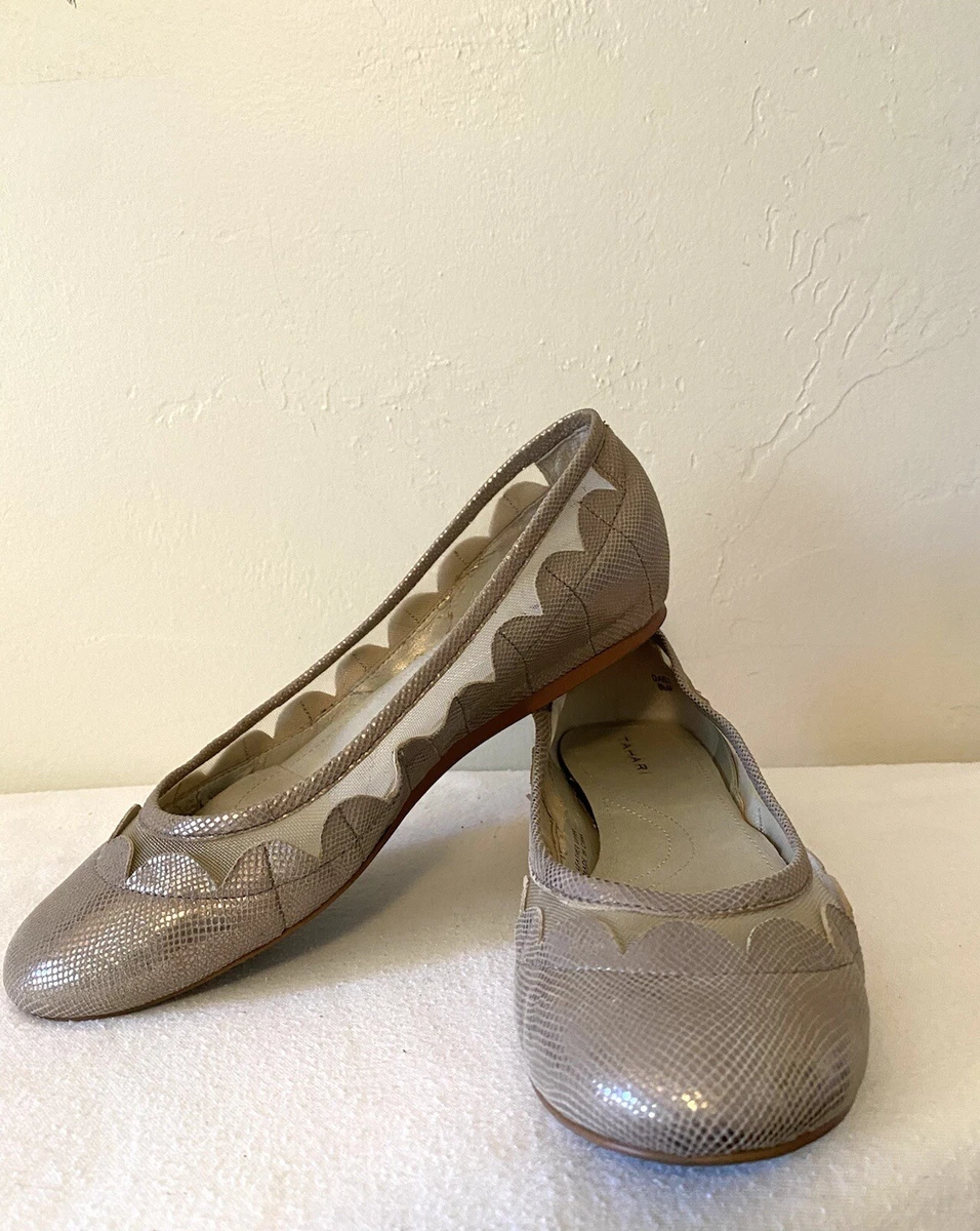 Tahari scalloped flats clearance