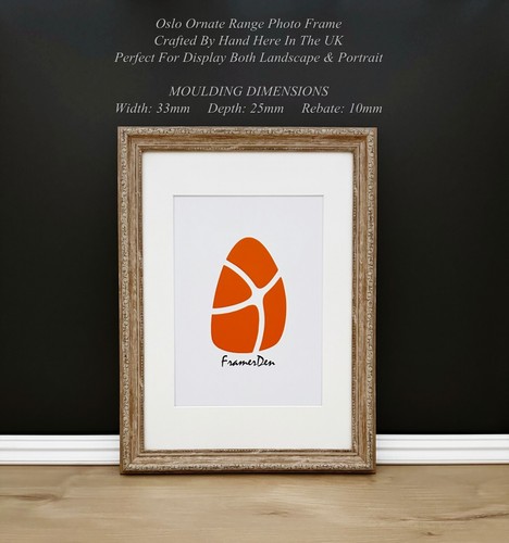 Modern OAK Styles Picture Frame Photo Frame Poster Frame With Mount A2 A3 A4 A5 - Picture 36 of 60