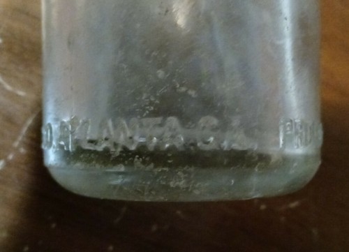 Vintage Coca Cola gerade einseitige Flasche Atlanta Ga klar - Bild 4 von 12