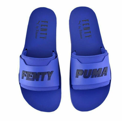 Ciabatte donna Puma Fenty blu surf Rihanna Beach Holiday taglia UK 4 5 nuove con scatola