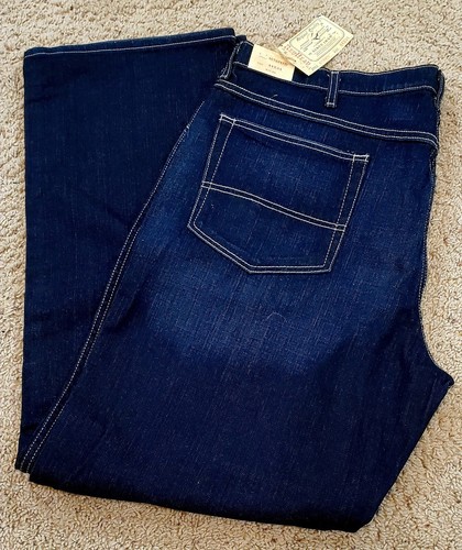 Red Head Men's 44x34 Blue Jeans Straight Leg Dark Denim Outdoors Authentic - Picture 2 of 10