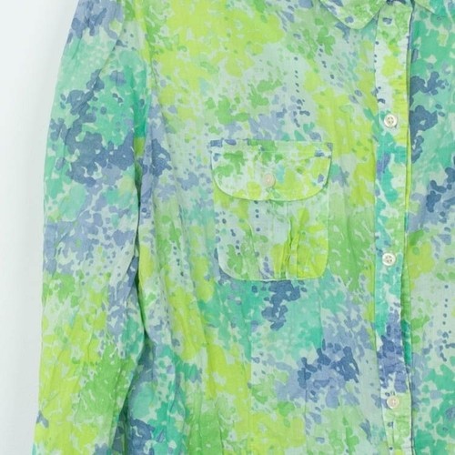 Old Navy Womens Button Down Print Shirt Size XXL Roll Tab Sleeves Y2K Artsy - Picture 4 of 10