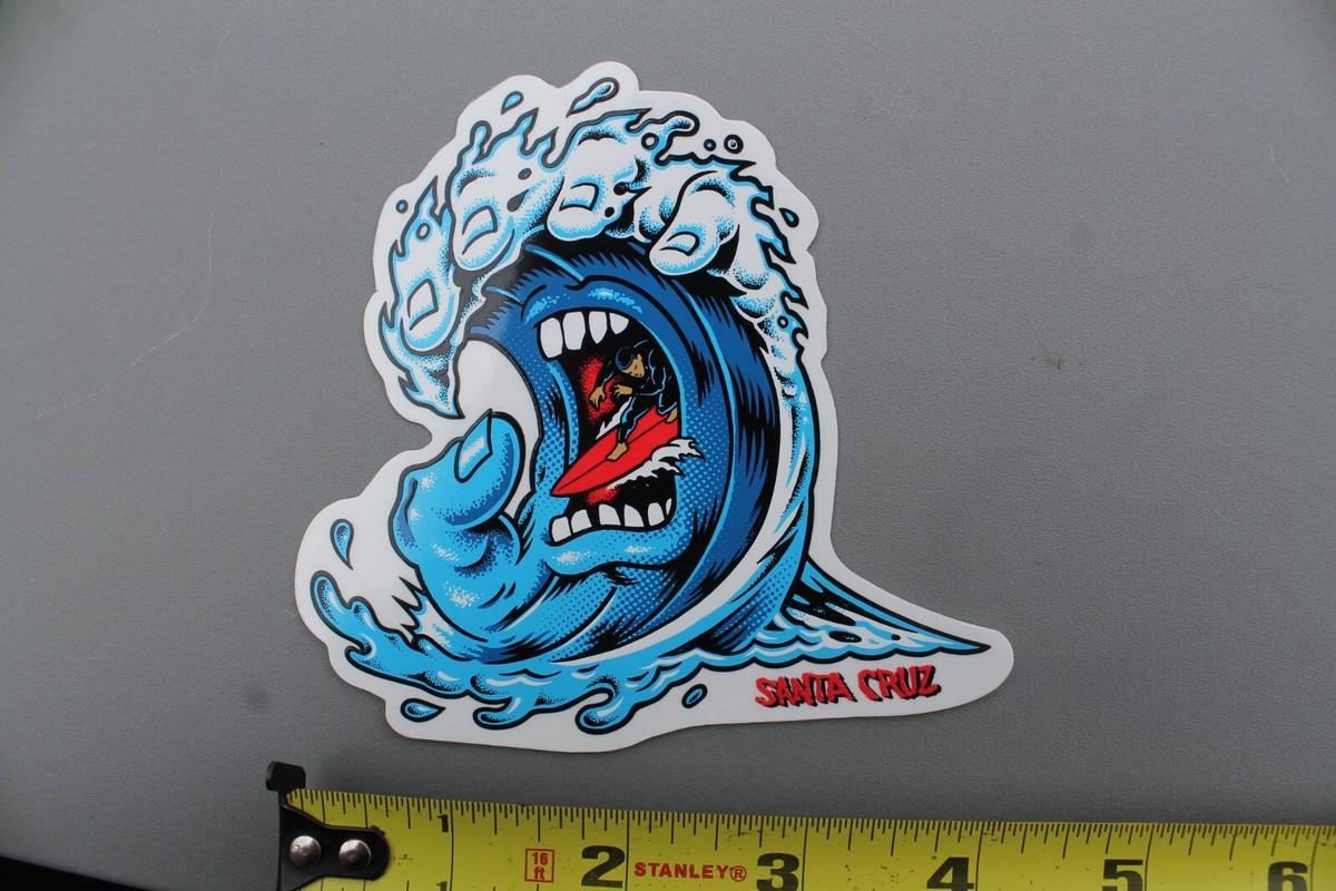 Santa Cruz Skateboards Surfboards Scream Hand Wave Surfer