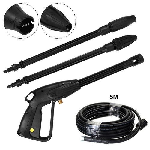 High Pressure Power Washer Spray Gun 160 Bars Jet Lance Trigger & 5m Hose Set - Picture 6 of 12