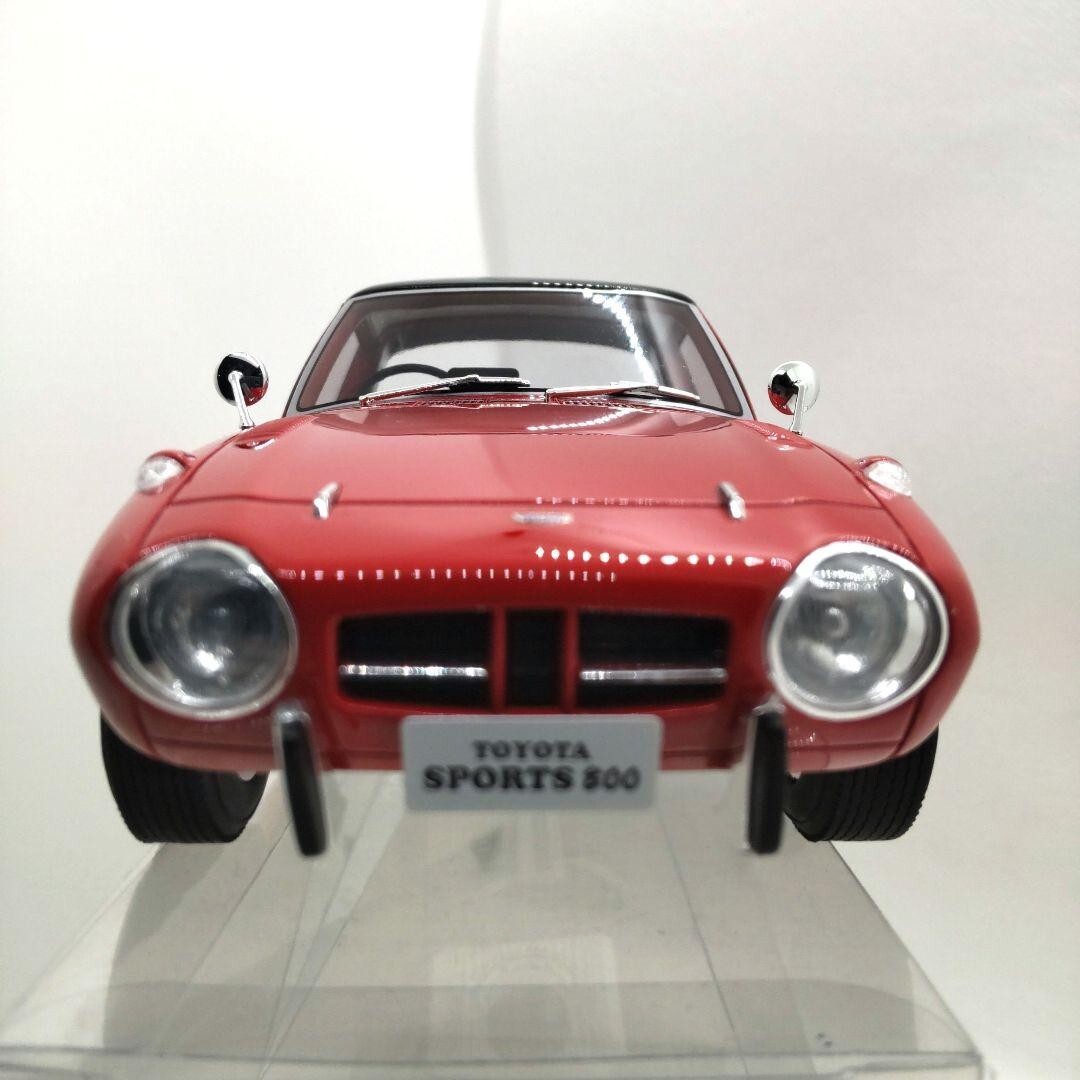 KYOSHO 1/18 samuraiシリーズ トヨタ スポーツ 800レッド 1/18 Kyosho Samurai Toyota Sports 800 Red w/ Box From Japan